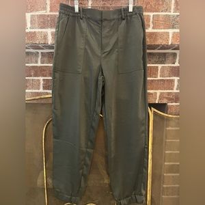 Sanctuary olive green satin jogger